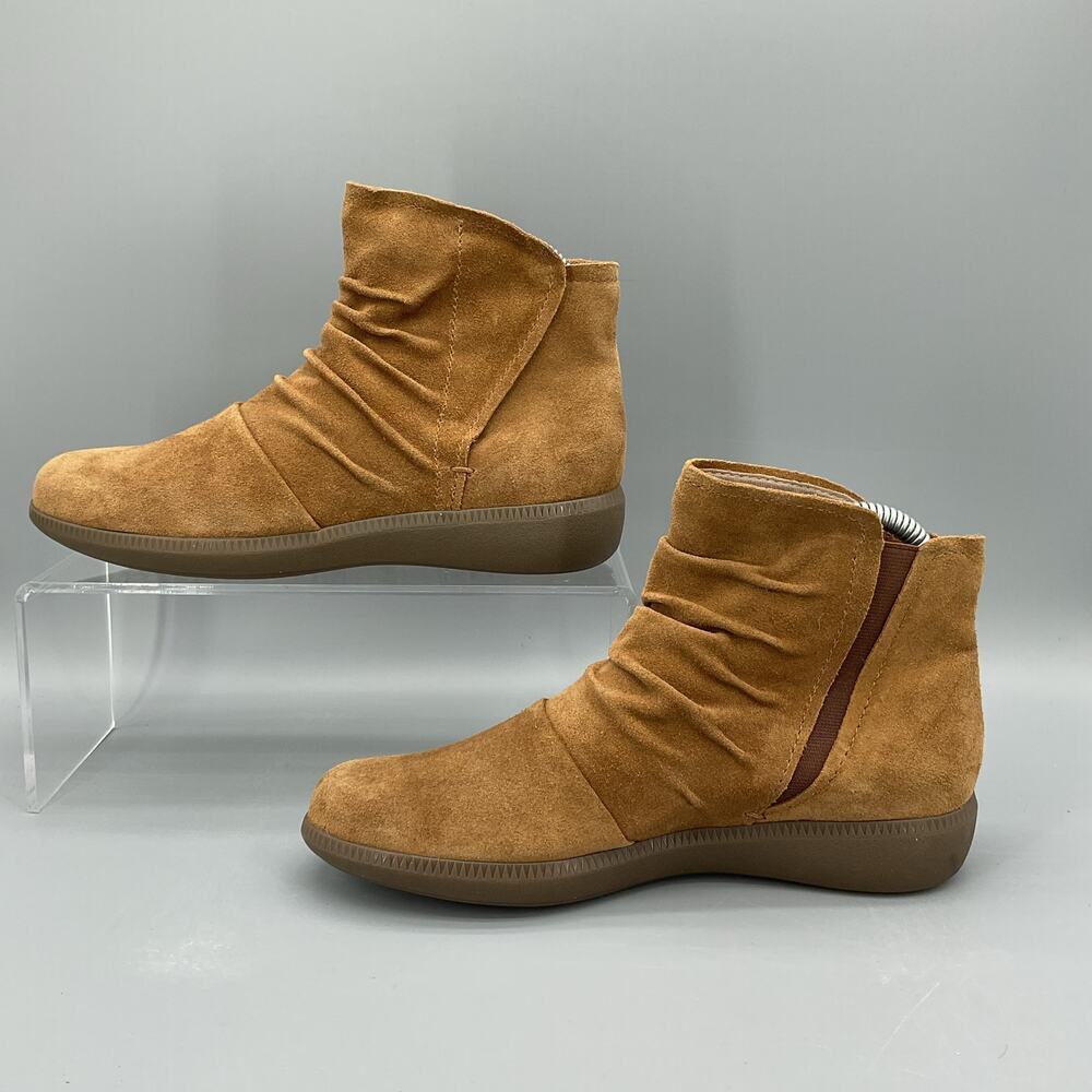 NEW Munro Women’s Scout Slouchy Ankle Boots Brown Size 6.5M - Picture 2 of 11